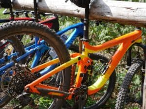 Close up of Mountain Bike