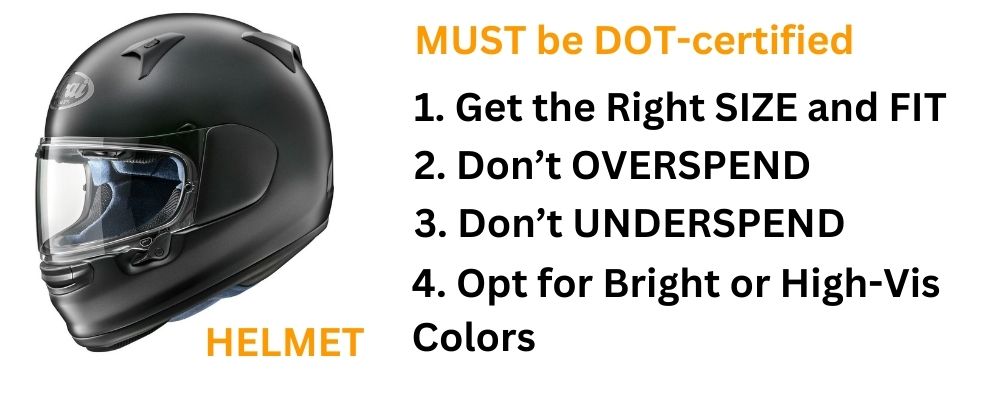 dot helmet characteristics