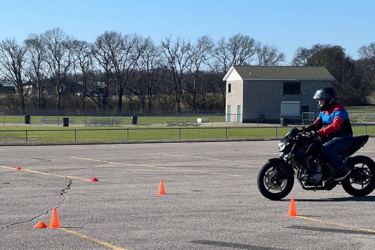 rider on motorcycle course 3