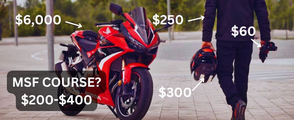 motorcycling starting costs